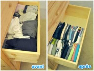 Rangement t-shirt
