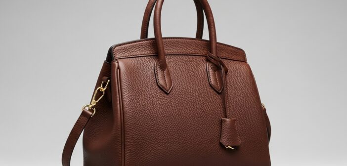 sac en cuir marron