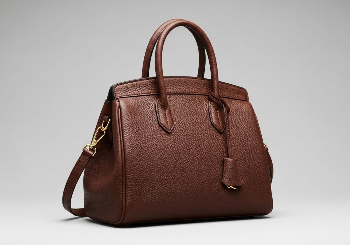 sac en cuir marron