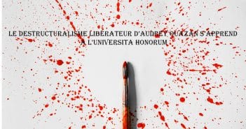Le destructuralisme libérateur d’Audrey Ouazan s’apprend à l’Universita Honorum