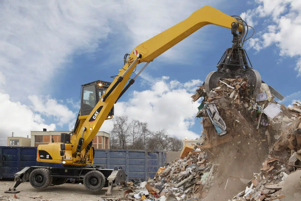 Un grappin gydraulique pour la collecte des déchets