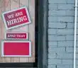 signalétique d'une entreprise qui embauche