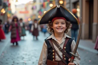 Déguisement coloré et original pour le carnaval