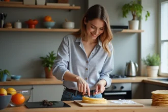 Crêpes garnies de façon créative et moderne