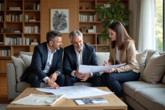 Architecte d'intérieur travaillant sur un projet de rénovation et d'optimisation d'espace