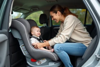 Siège auto confortable et sécurisé pour bébé en voiture