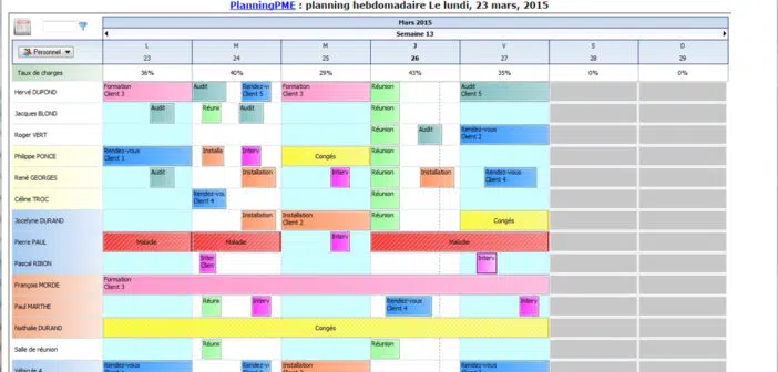 logiciel planning