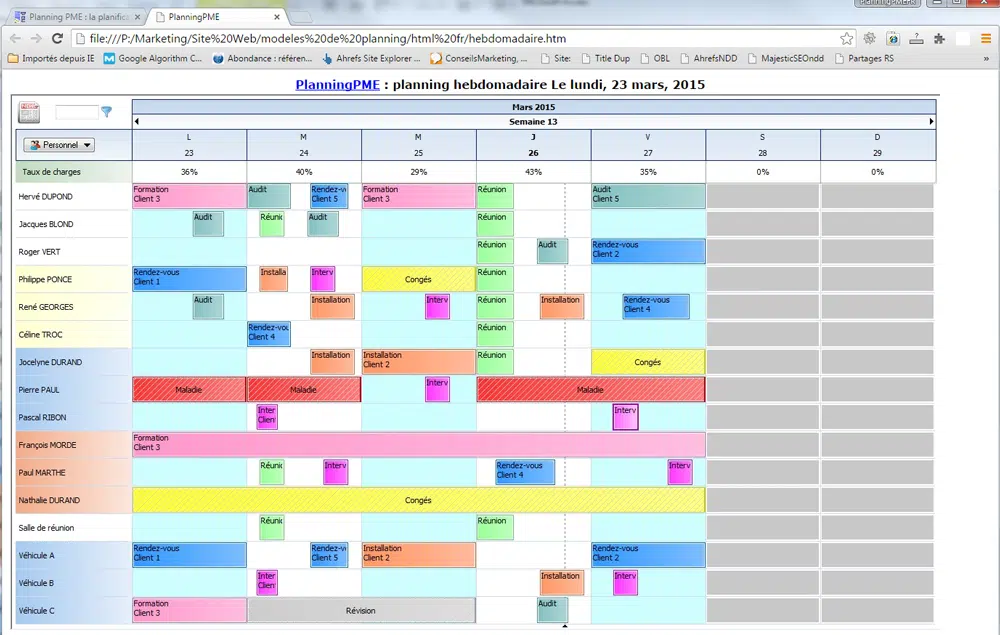 logiciel planning