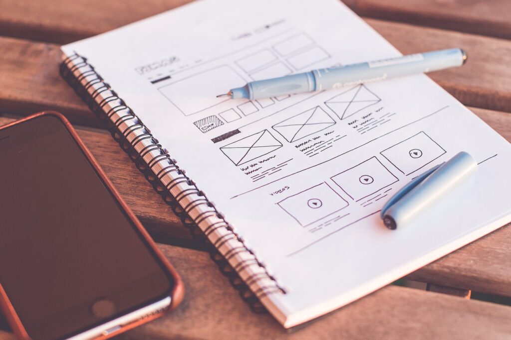 Un mockup pour un site web