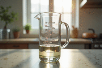 Verre mesureur de cuisine avec mesures précises en ml et cl